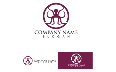 Octopus Dieren Logo Vector 21