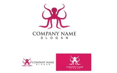 Octopus Dierlijke Logo Vector 4