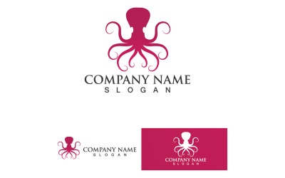 Poulpe Animal Logo Vector 2