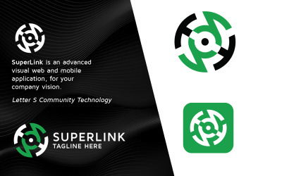 Профессиональный логотип Super Link