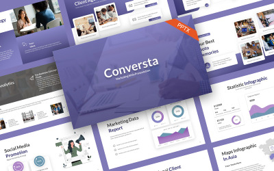 Conversta İş Pazarlama PowerPoint Şablonu