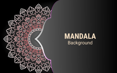 Fond de mandala décoratif de luxe créatif