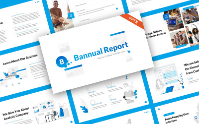 Jaarlijks professioneel rapport Sjablonen PowerPoint presentatie