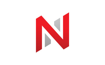 N Letter logo template. Vector illustration. V1