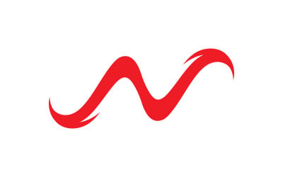 N Letter logo template. Vector illustration. V3