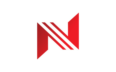 N Letter-Logo-Vorlage. Vektor-Illustration. V6