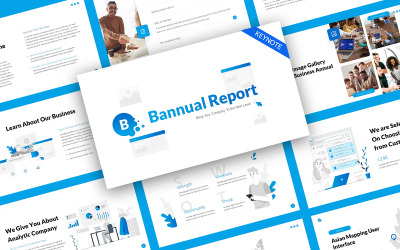 Sjabloon voor jaarlijks professioneel rapport Keynote