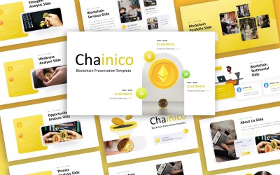 Chainico - Блокчейн Многоцелевой Шаблон PowerPoint