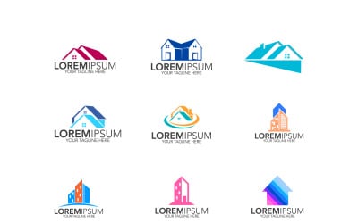 Collectie Home Logo sjabloon