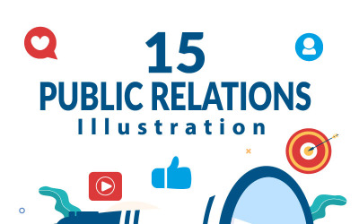 15 Ilustración de relaciones públicas