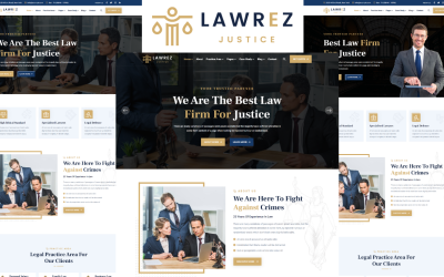 Šablona HTML5 Lawrez – právníci, právníci a právnická firma