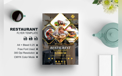 Restaurant-Flyer-Vorlage