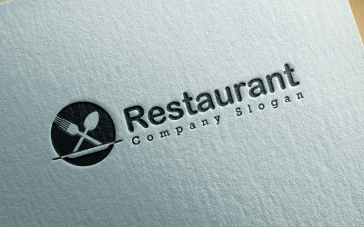 Az étterem cég logója a friss élelmiszerekhez.