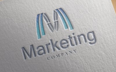 Logotipo da empresa de marketing profissional.
