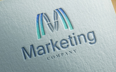 Logotyp för professionell marknadsföringsföretag.