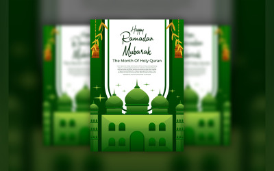Modèle de Flyer de joyeux ramadan