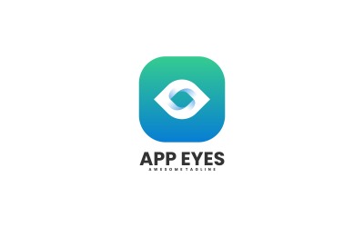 App Eyes Gradient Logo Style