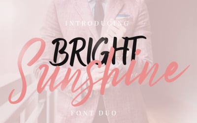 Bright Sunshine Krásné Urban Font Duo