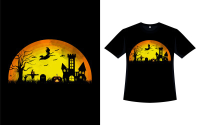 Design artistico della maglietta essenziale di Halloween