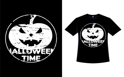Halloween-Schattenbild-T-Shirt-Vektor-Design