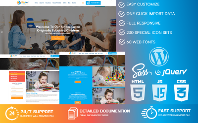 Kinder - Kindergarten &amp;amp; Kinderbetreuung WordPress Theme