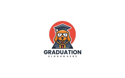 Logo del fumetto del cucciolo di laurea