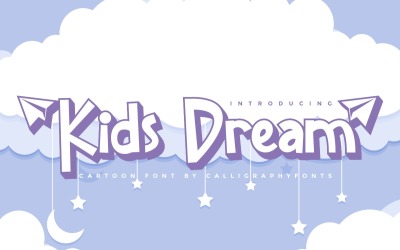 Шрифт дитячої мрії мультфільму