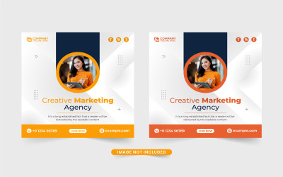 Corporate business social media post vector