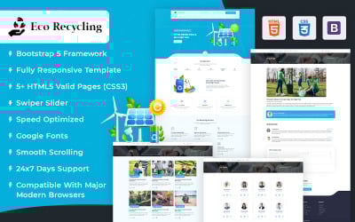 Öko-Recycling-HTML-Vorlage