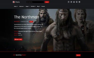 Planis Video Gallery - Film Joomla 4-sjabloon