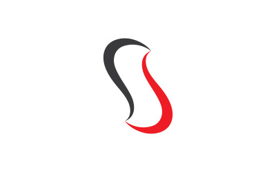 Modèle de logo de lettre S. Illustration vectorielle. V9