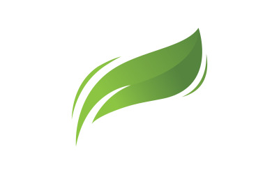 Natur-Blatt-Logo-Vorlage Vektor-Illustration V11