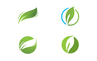 Natur-Blatt-Logo-Vorlage Vektor-Illustration V13
