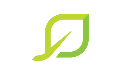 Naturaleza hoja Logo plantilla Vector ilustración V10