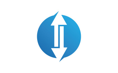 Pijl Logo sjabloon Vector V6