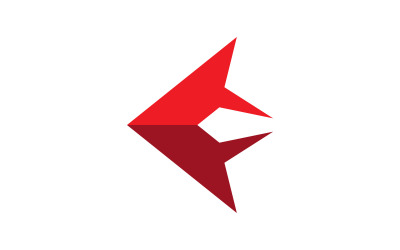 Plantilla de logotipo de flecha. ilustración vectorial V2