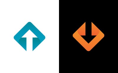 Plantilla de logotipo de flecha Vector V7