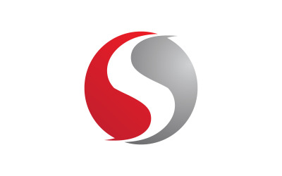 S letter logo template. Vector illustration. V5