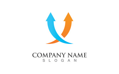 Шаблон логотипа Arrow Vector V5