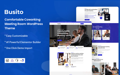 Busito - Thème WordPress pour salle de réunion de coworking confortable
