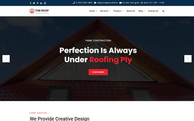 Hausdach-Reparaturservice HTML-Vorlage