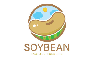 Логотип радгоспу - логотип соєвих бобів
