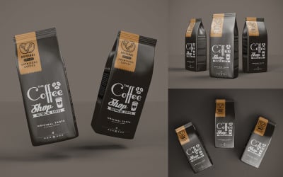 Maquette de paquet de café