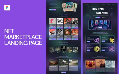 NFT Marketplace Landing Page