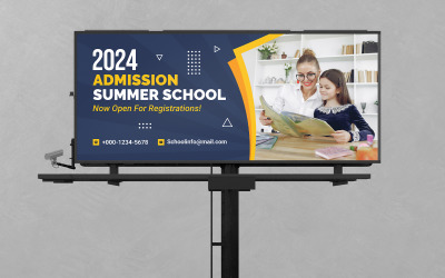Schule-Billboard-Design PSD-Vorlage
