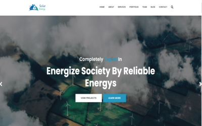 Solar Wind Energy Html Website Template