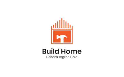 Erstellen Sie eine Home-Logo-Designvorlage