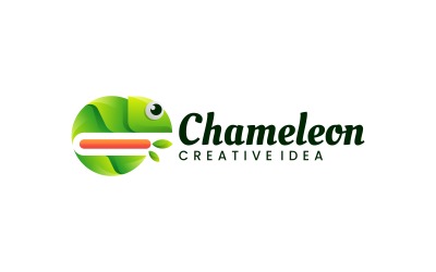 Gradientowe logo kameleon 1