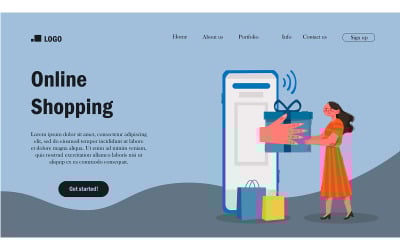 Online Shopping Landing Page