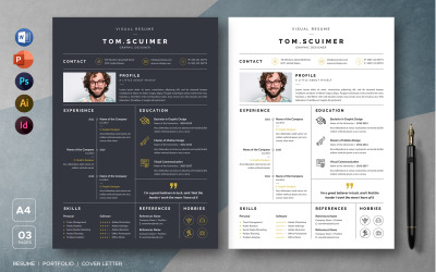 Visuellt CV / CV-mall